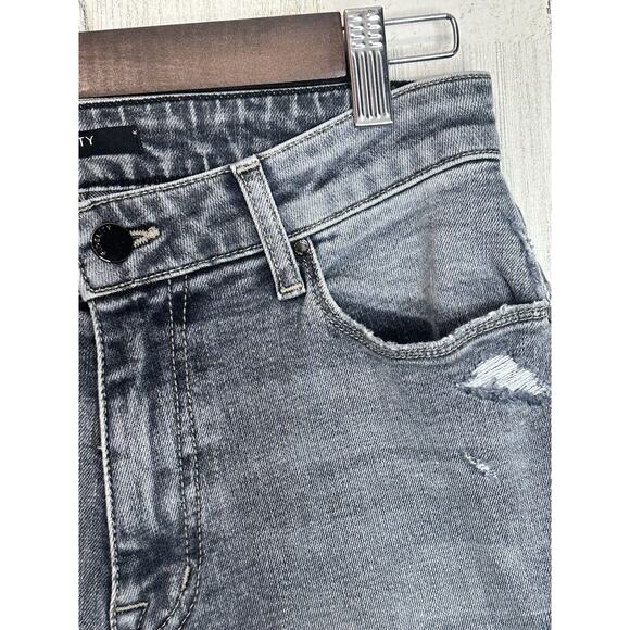 NWT Fidelity Kendall Denim Mid Rise S1066 Anthropologie Jeans 26 Wide Leg Crop - Picture 6 of 14